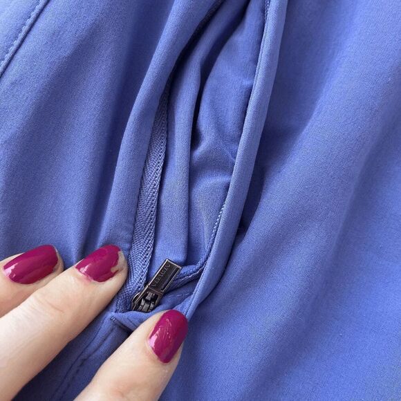 Athleta Arrival Pant Dark Adonis Blue Purple Ankle Straight - SZ 12 - Picture 7 of 8